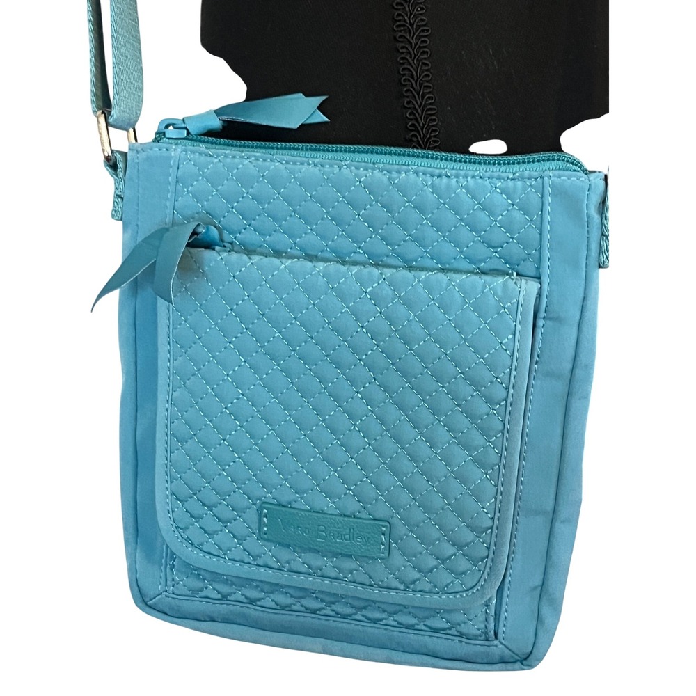VERA BRADLEY Mini Hipster Crossbody  Microfiber Seashore‎ Blue